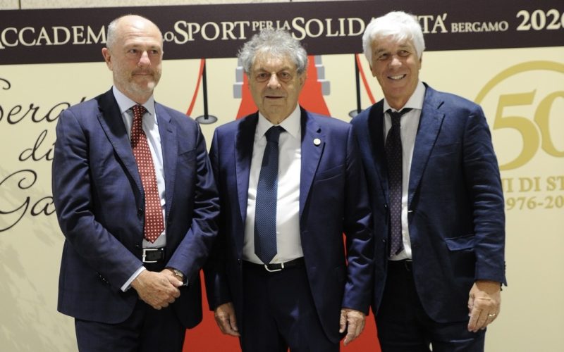 Angelo Binaghi e Gian Piero Gasperini per i 50 anni dell’Accademia dello Sport per la Solidarietà
