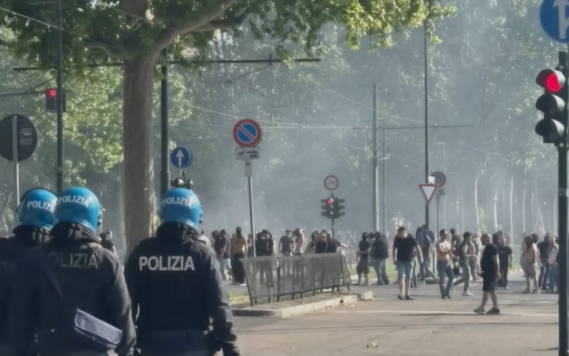 Gli scontri degli Ultras a Torino