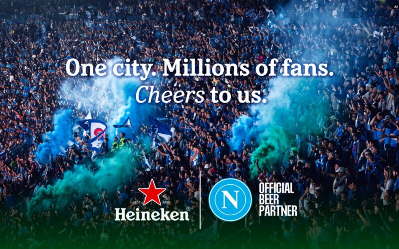 Napoli e Heineken rinnovano: il brand diventa Official Beer Partner