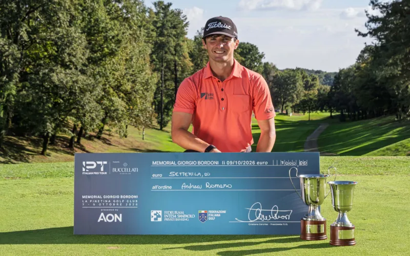 Memorial Giorgio Bordoni 2026, Andrea Romano trionfa a La Pinetina Golf Club