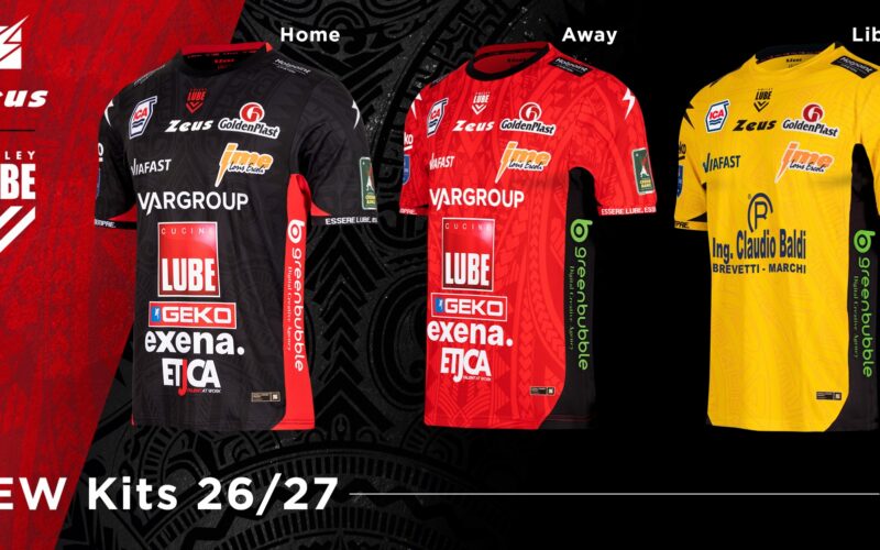 Lube presenta le nuove maglie ufficiali per la Jesi Volley Cup contro Osaka